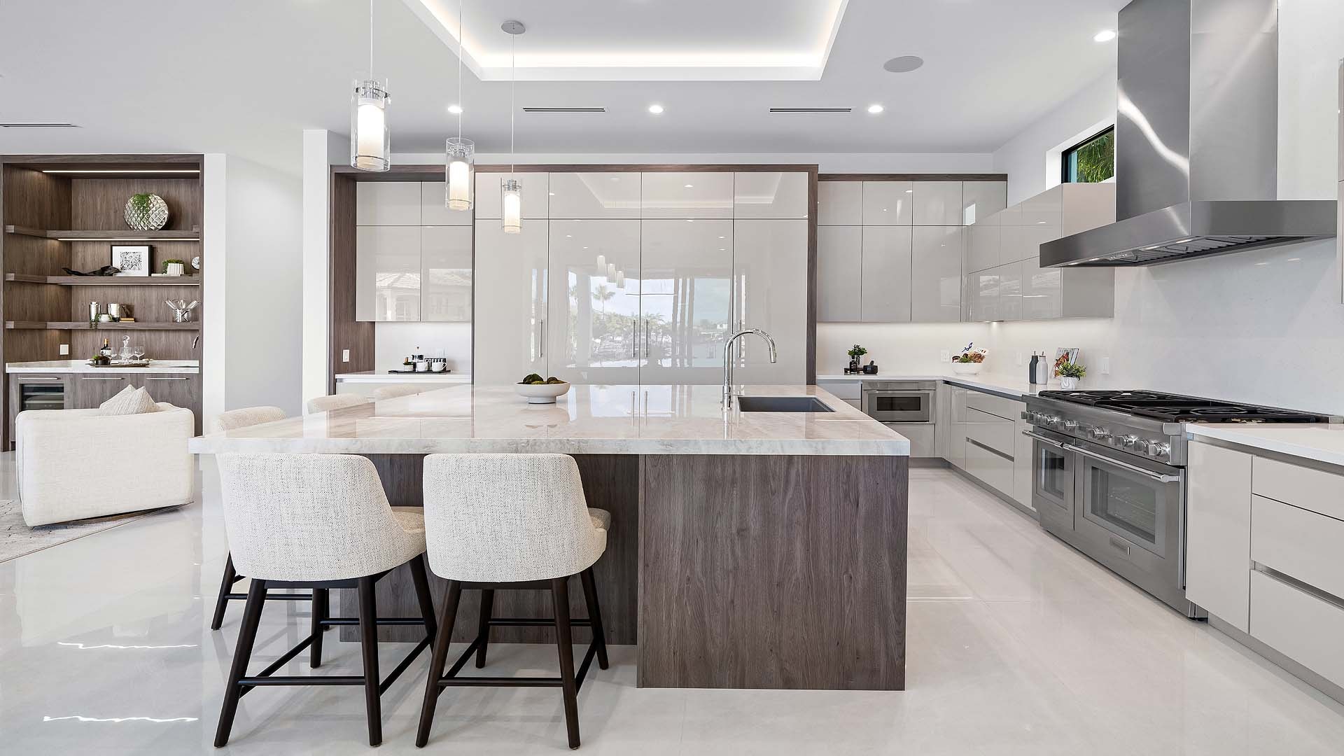 Open-plan living area